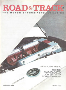 ROAD & TRACK 1958 NOV - JOE LANE, PUT-IN-BAY, OULTON